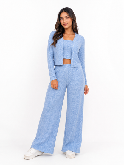 CONJUNTO 3 PIEZAS ALONDRA CELESTE