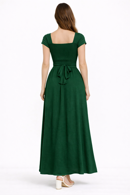 VESTIDO NICOLE - VERDE BOTELLA