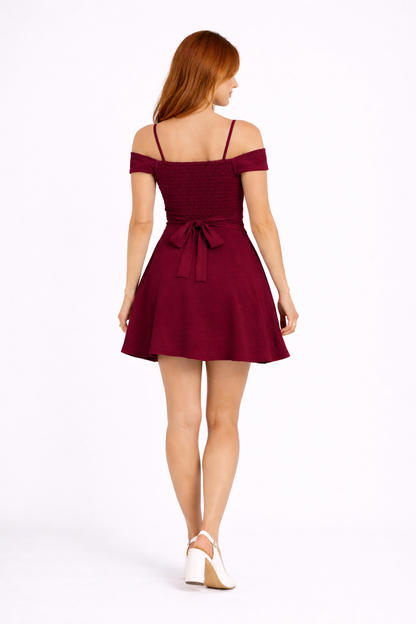 VESTIDO BRUNELA - VINO