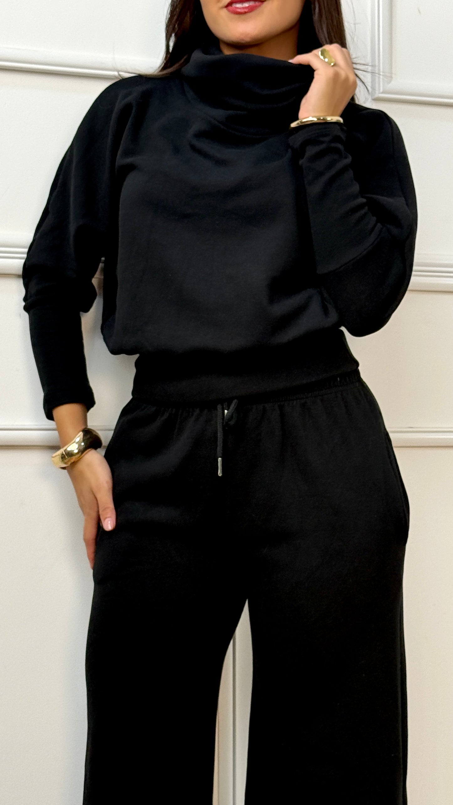 CONJUNTO ALDARA CHOMPERO GRUESO NEGRO