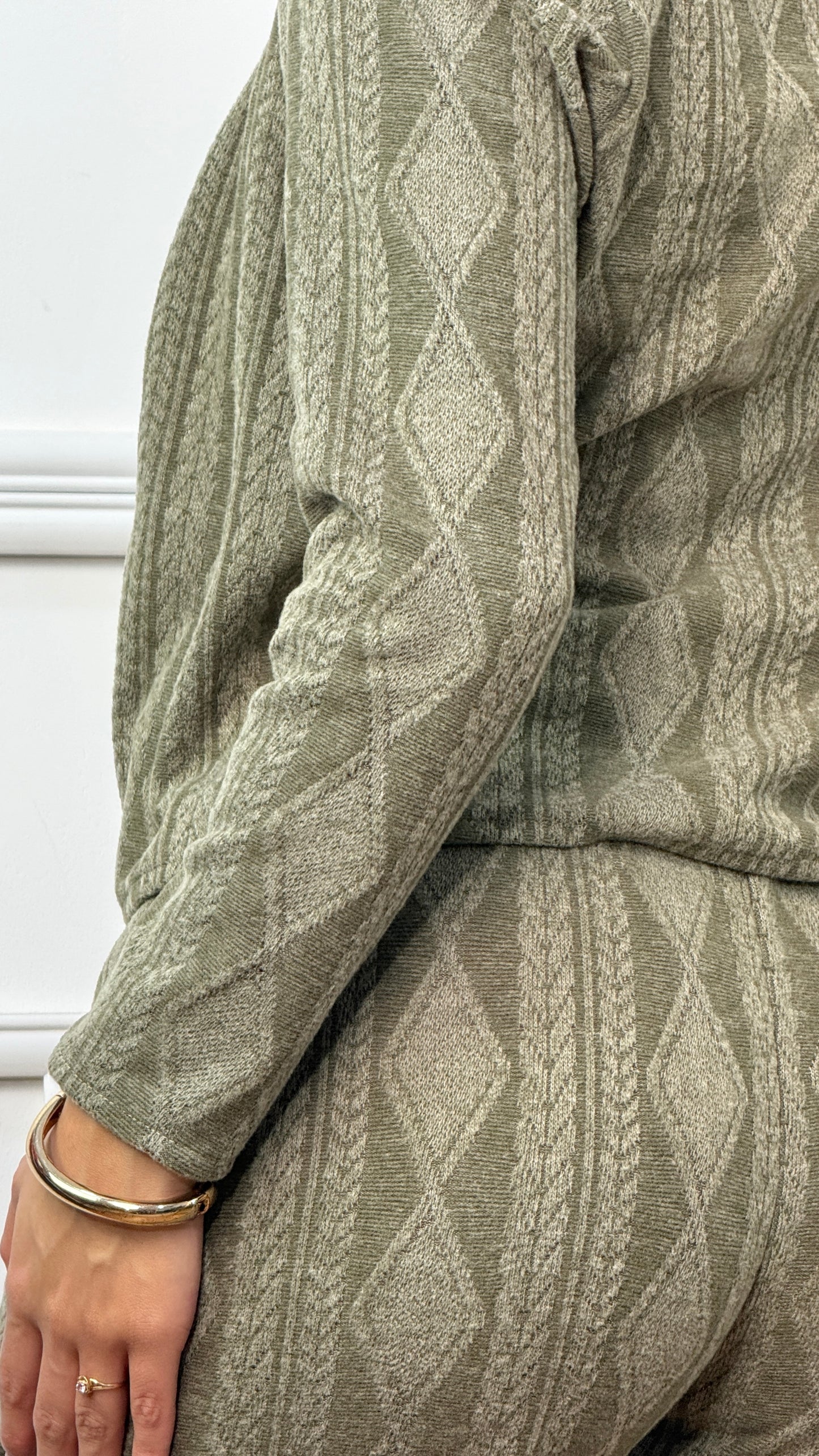 CONJUNTO 3 PIEZAS ALONDRA VERDE OLIVO