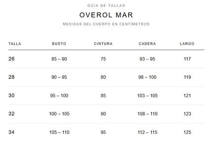 OVEROL MAR