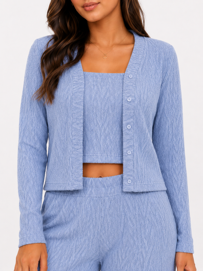 CONJUNTO 3 PIEZAS ALONDRA CELESTE
