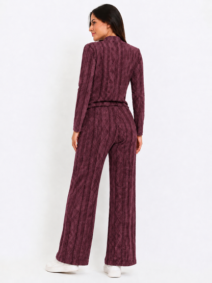CONJUNTO 3 PIEZAS ALONDRA VINO