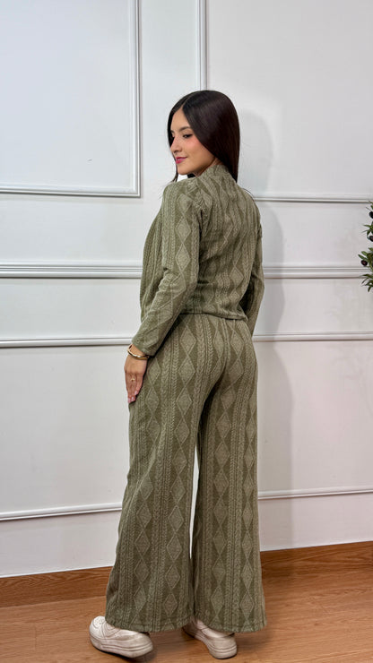 CONJUNTO 3 PIEZAS ALONDRA VERDE OLIVO