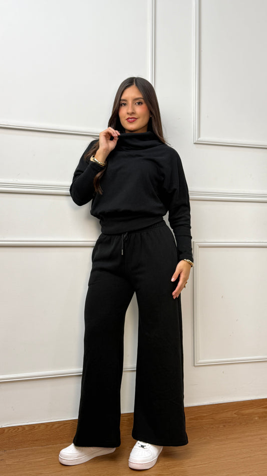 CONJUNTO ALDARA CHOMPERO GRUESO NEGRO