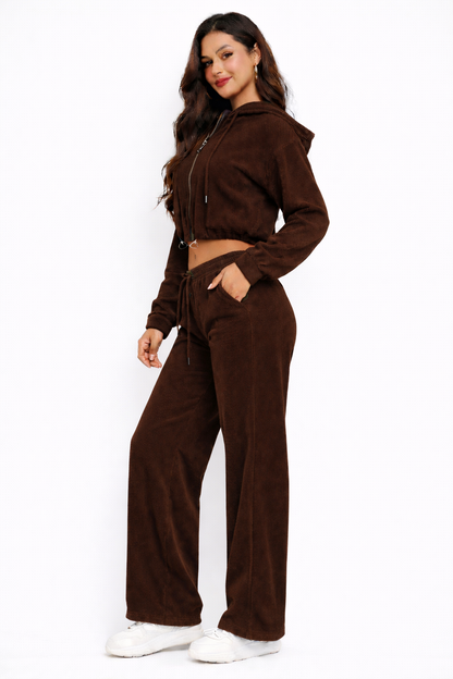 CONJUNTO  ESTRELLA MARRON OSCURO