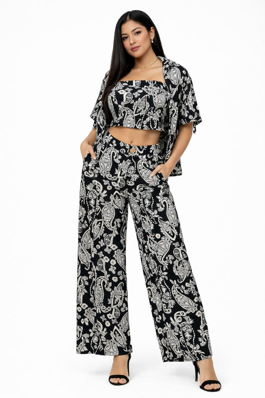 CONJUNTO 3 PIEZAS MISTICA COLOR NEGRO
