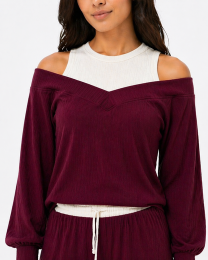 CONJUNTO OLIVIA VINO