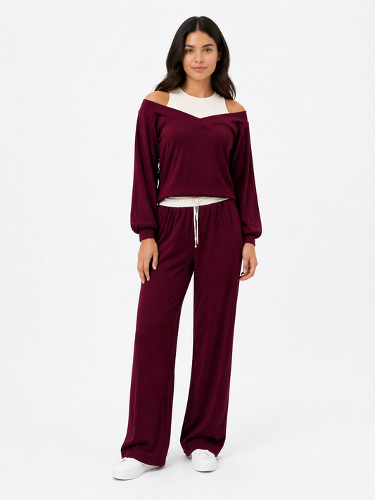 CONJUNTO OLIVIA VINO