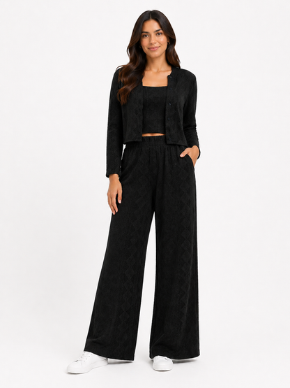 CONJUNTO 3 PIEZAS ALONDRA NEGRO