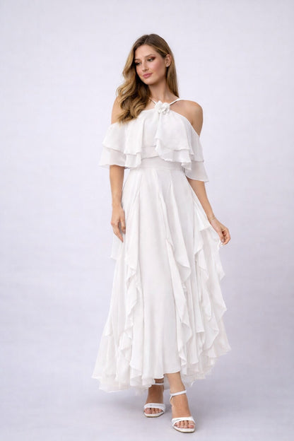 VESTIDO FLORICIENTA - BLANCO