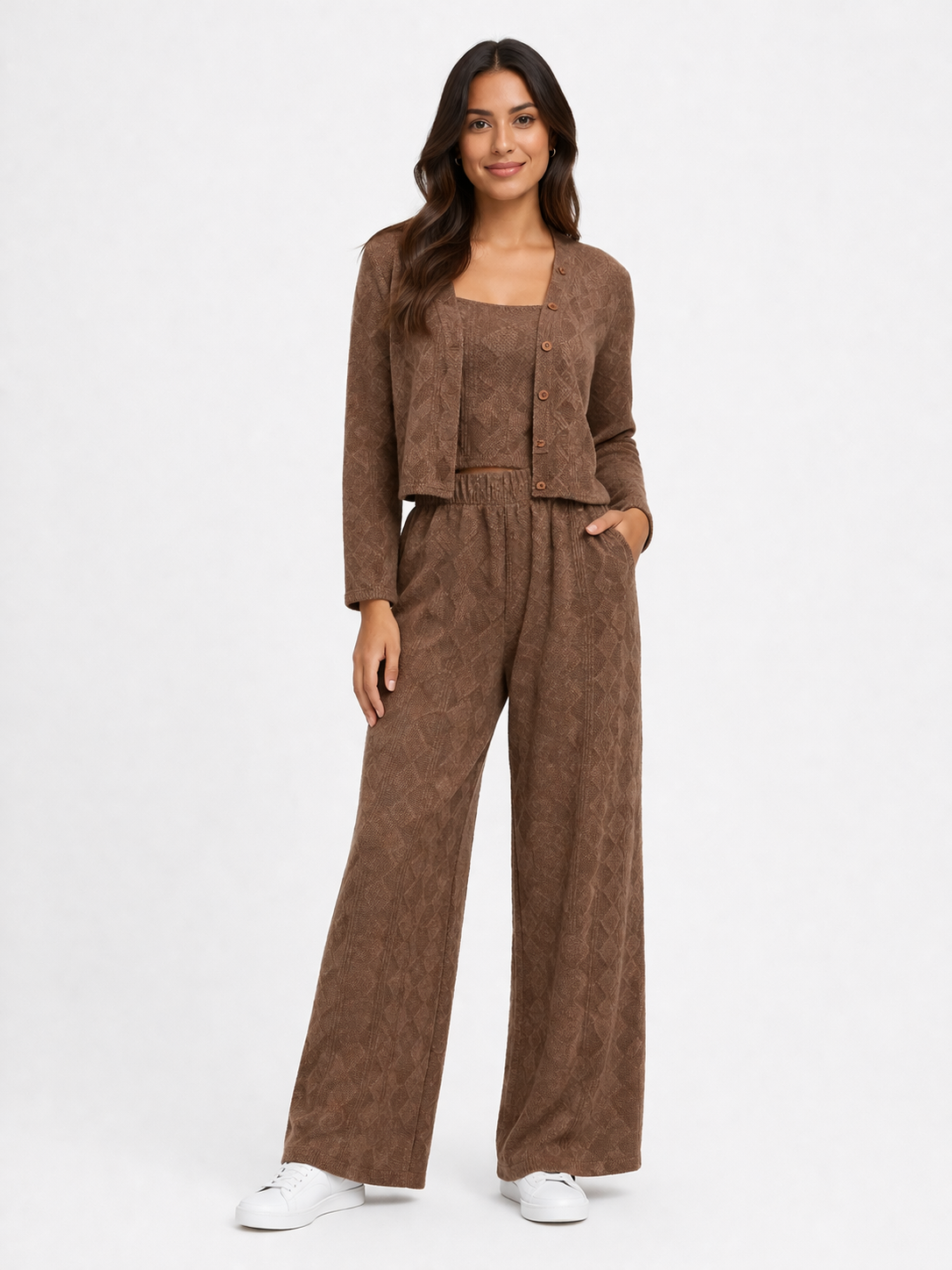 CONJUNTO 3 PIEZAS ALONDRA CAMEL