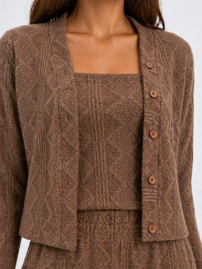 CONJUNTO 3 PIEZAS ALONDRA CAMEL