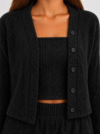 CONJUNTO 3 PIEZAS ALONDRA NEGRO