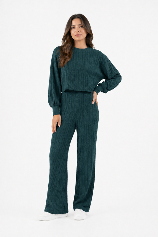 CONJUNTO ALEJANDRA VERDE BOTELLA