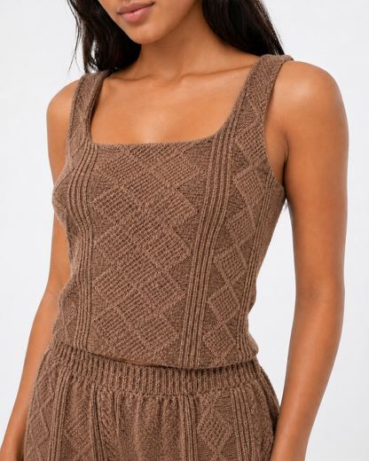 CONJUNTO 3 PIEZAS ALONDRA CAMEL