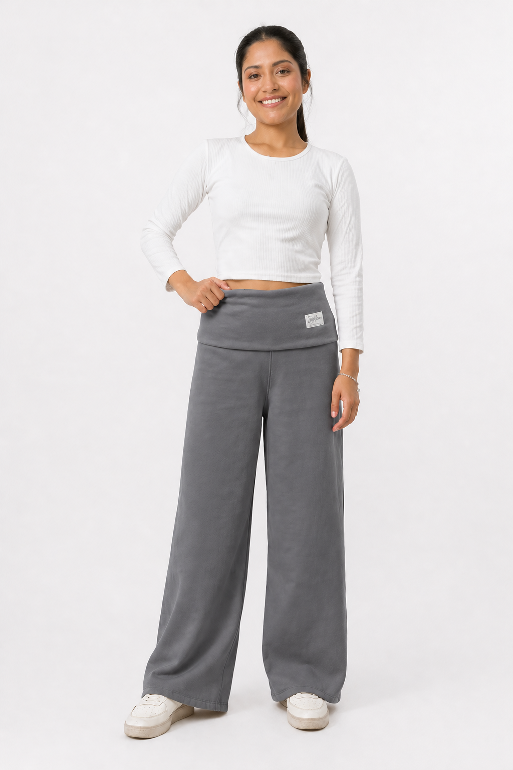 PANTALON ARIANA PLOMO RATA