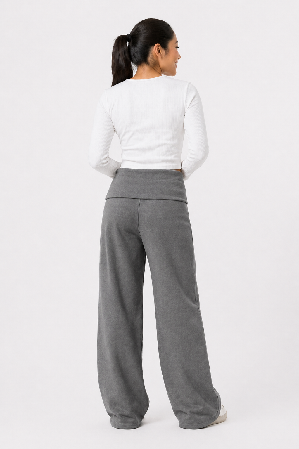 PANTALON ARIANA PLOMO RATA