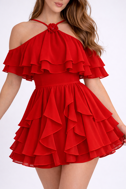 VESTIDO KENDALL - ROJO CARMESÍ