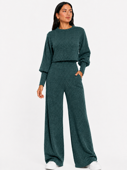 CONJUNTO ALEJANDRA VERDE BOTELLA