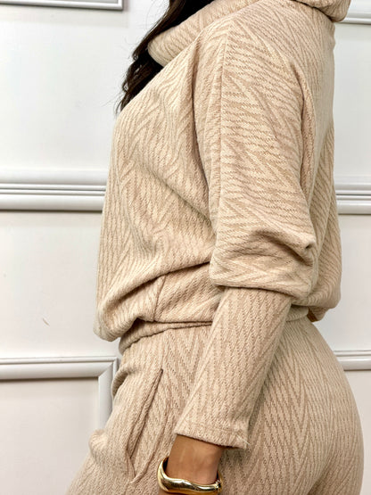 CONJUNTO ALDARA CHOMPERO BEIGE