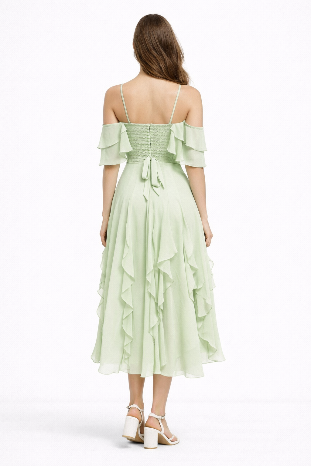 VESTIDO FLORICIENTA - VERDE MANZANA