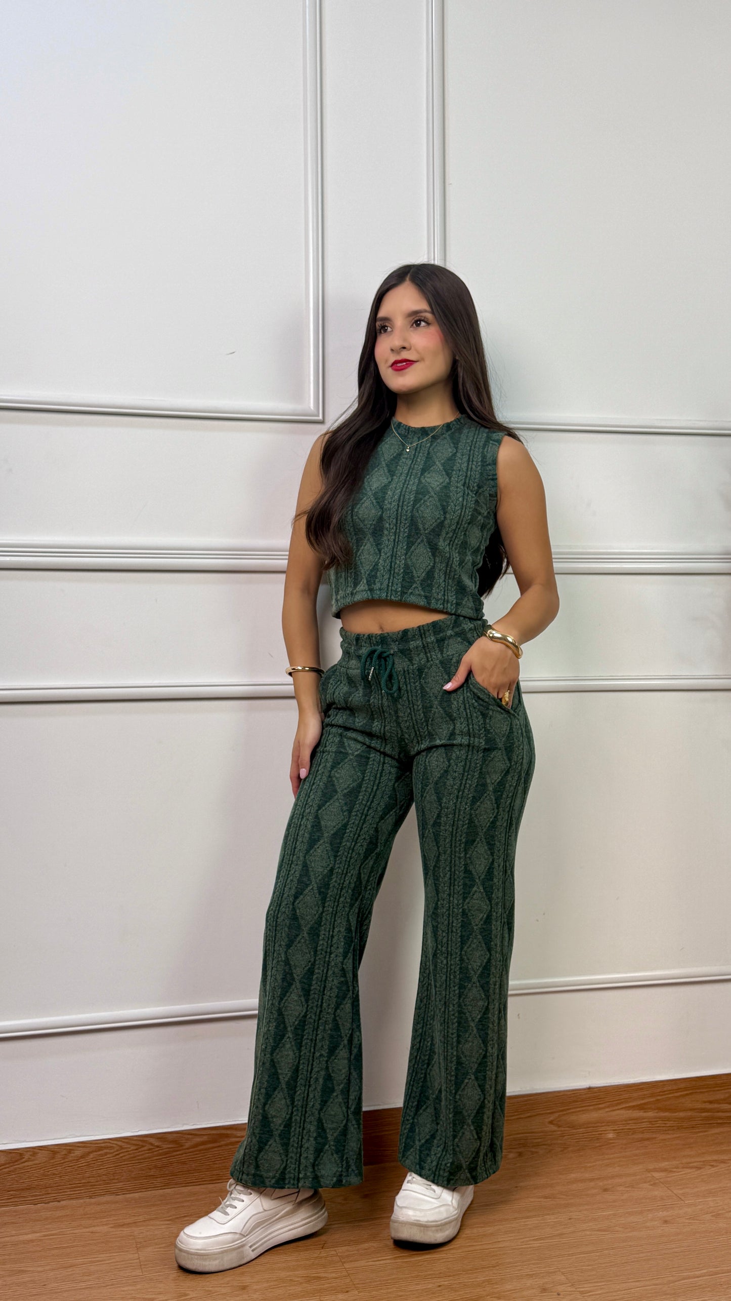 CONJUNTO INTI VERDE BOTELLA