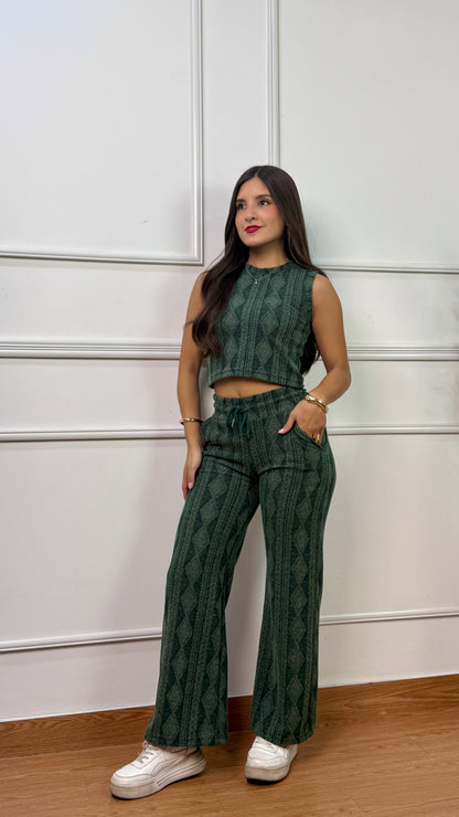 CONJUNTO INTI VERDE BOTELLA