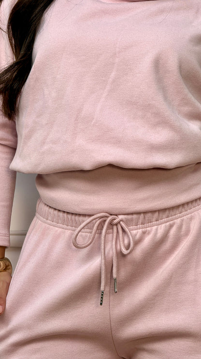 CONJUNTO ALDARA CHOMPERO GRUESO ROSADO