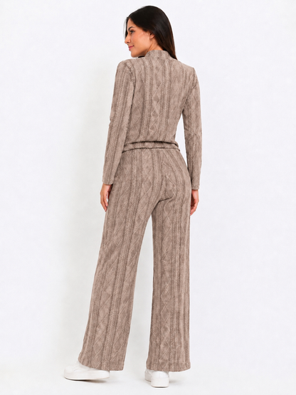 CONJUNTO 3 PIEZAS ALONDRA TOPO