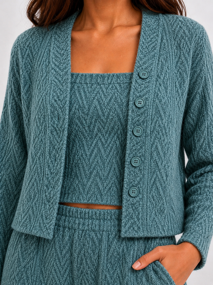 CONJUNTO 3 PIEZAS ALONDRA VERDE BOTELLA