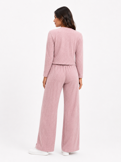 CONJUNTO 3 PIEZAS ALONDRA ROSADO