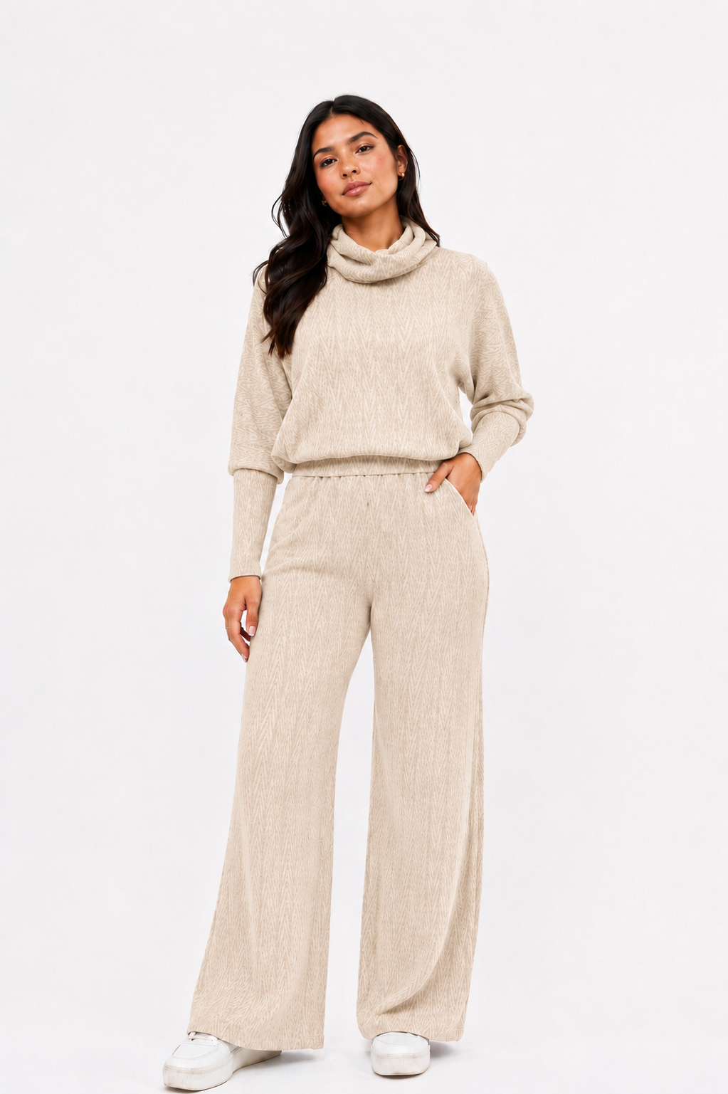 CONJUNTO ALDARA CHOMPERO BEIGE