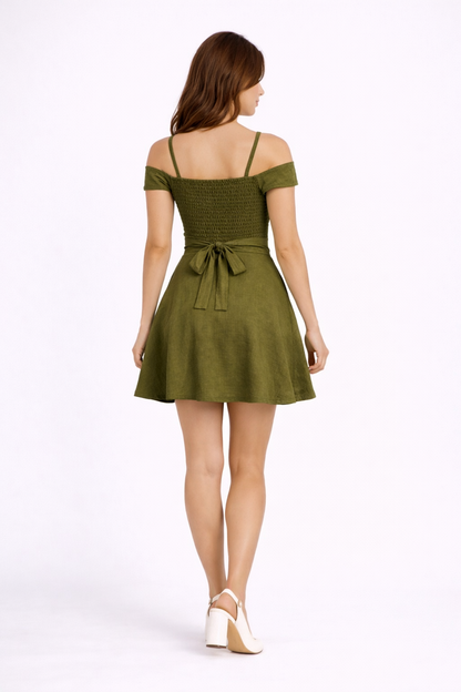 VESTIDO BRUNELA - VERDE OLIVO