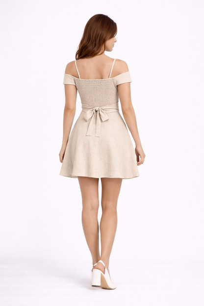 VESTIDO BRUNELA - BEIGE