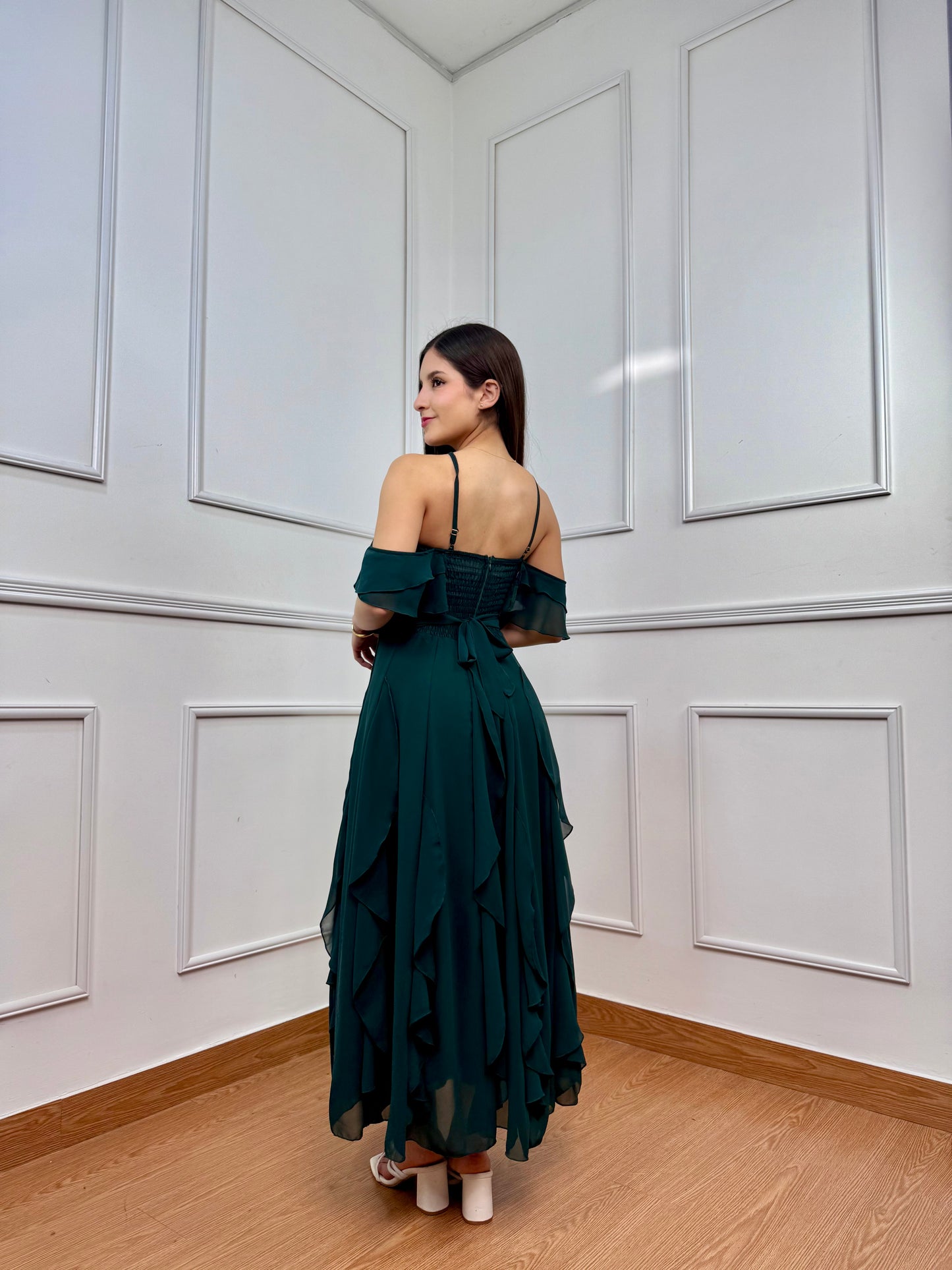VESTIDO FLORICIENTA - BLANCO
