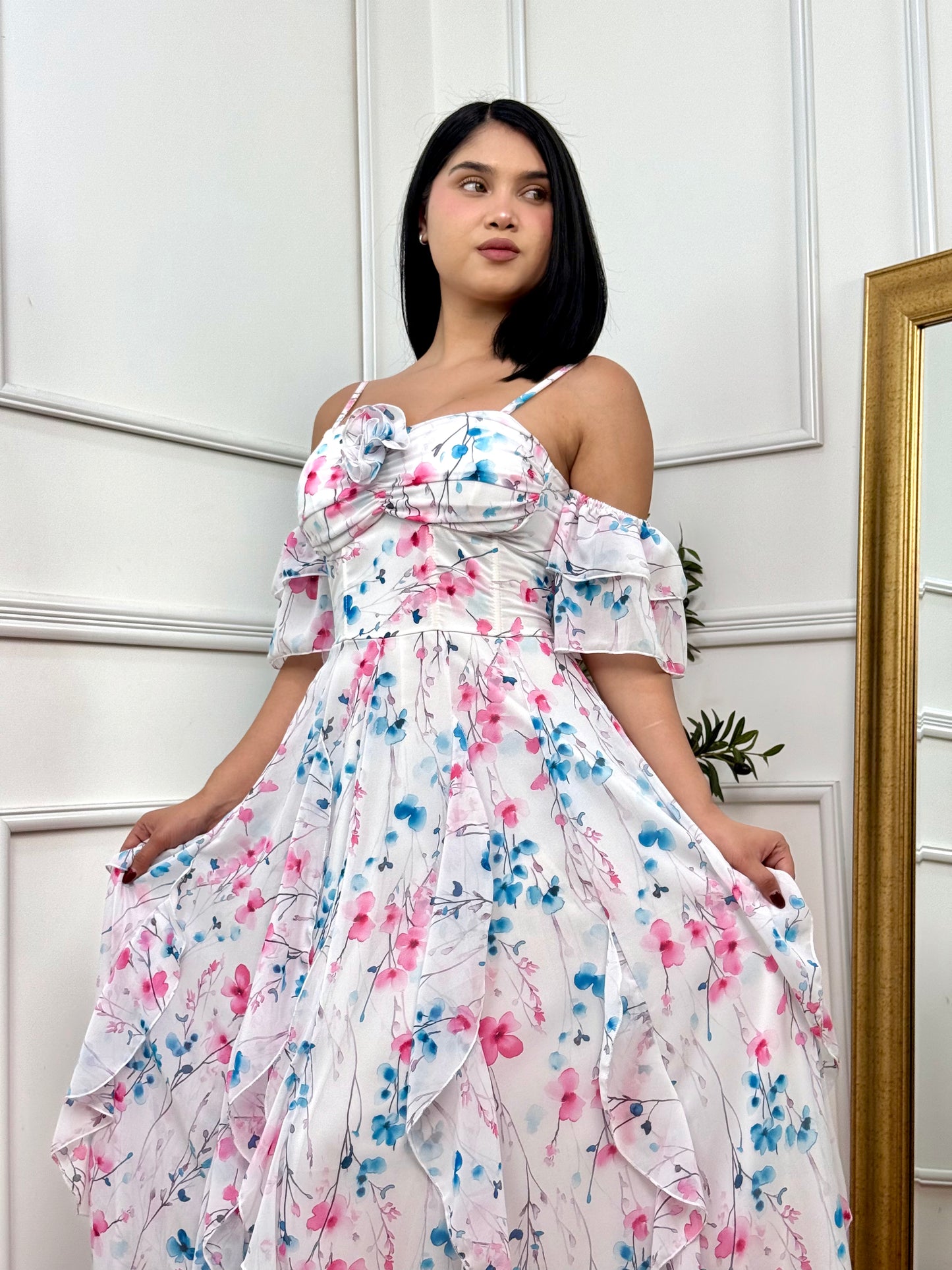 VESTIDO ADA - PERLA FLORAL