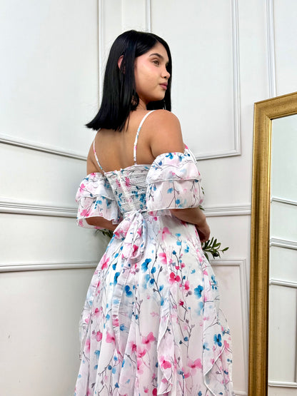 VESTIDO ADA - PERLA FLORAL