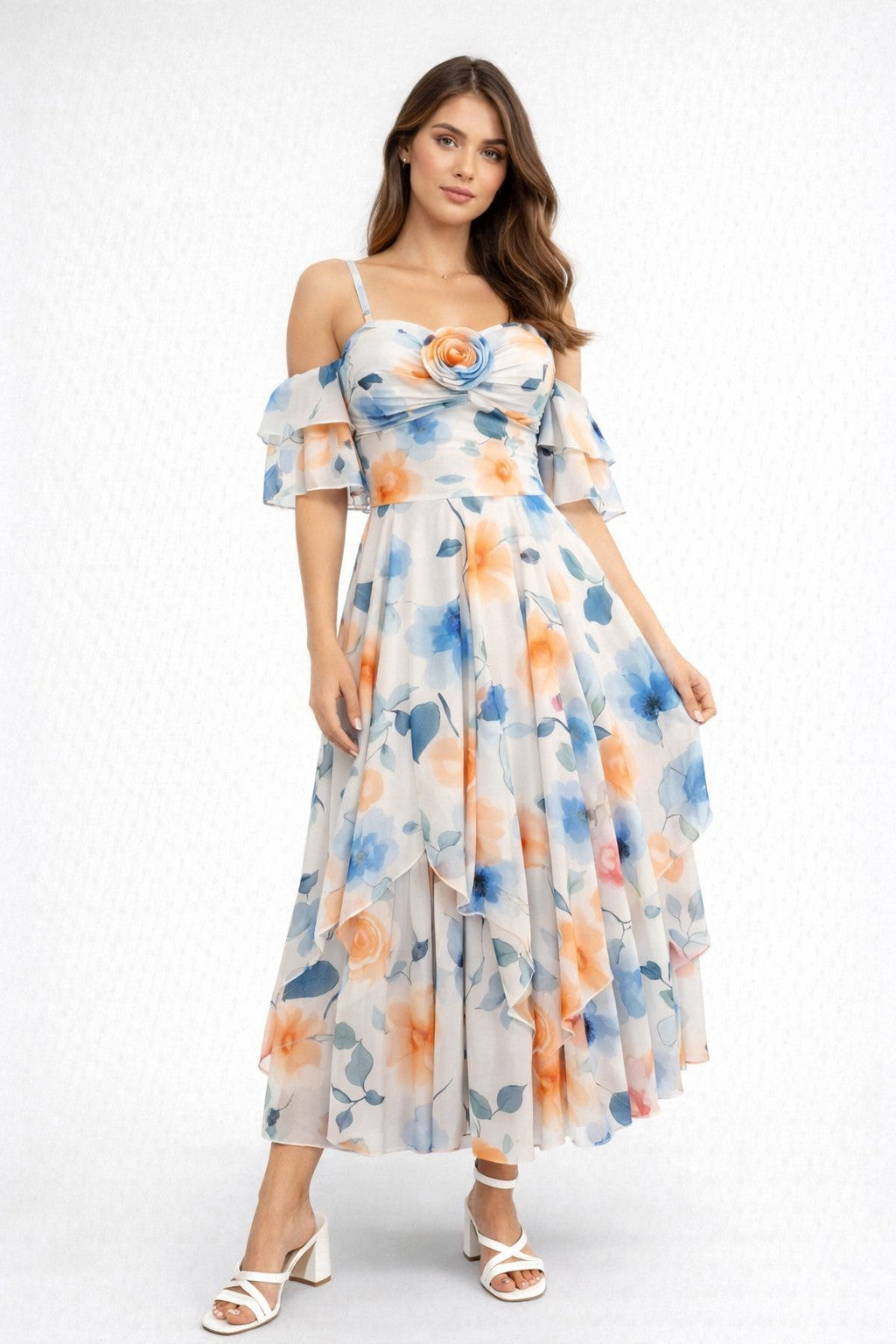 VESTIDO ADA - NARANJA AZULADO
