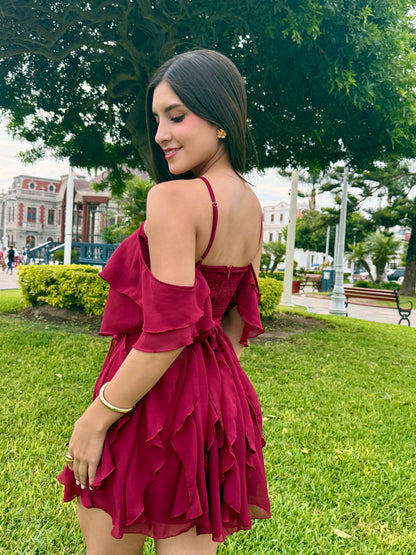 VESTIDO KENDALL - VINO
