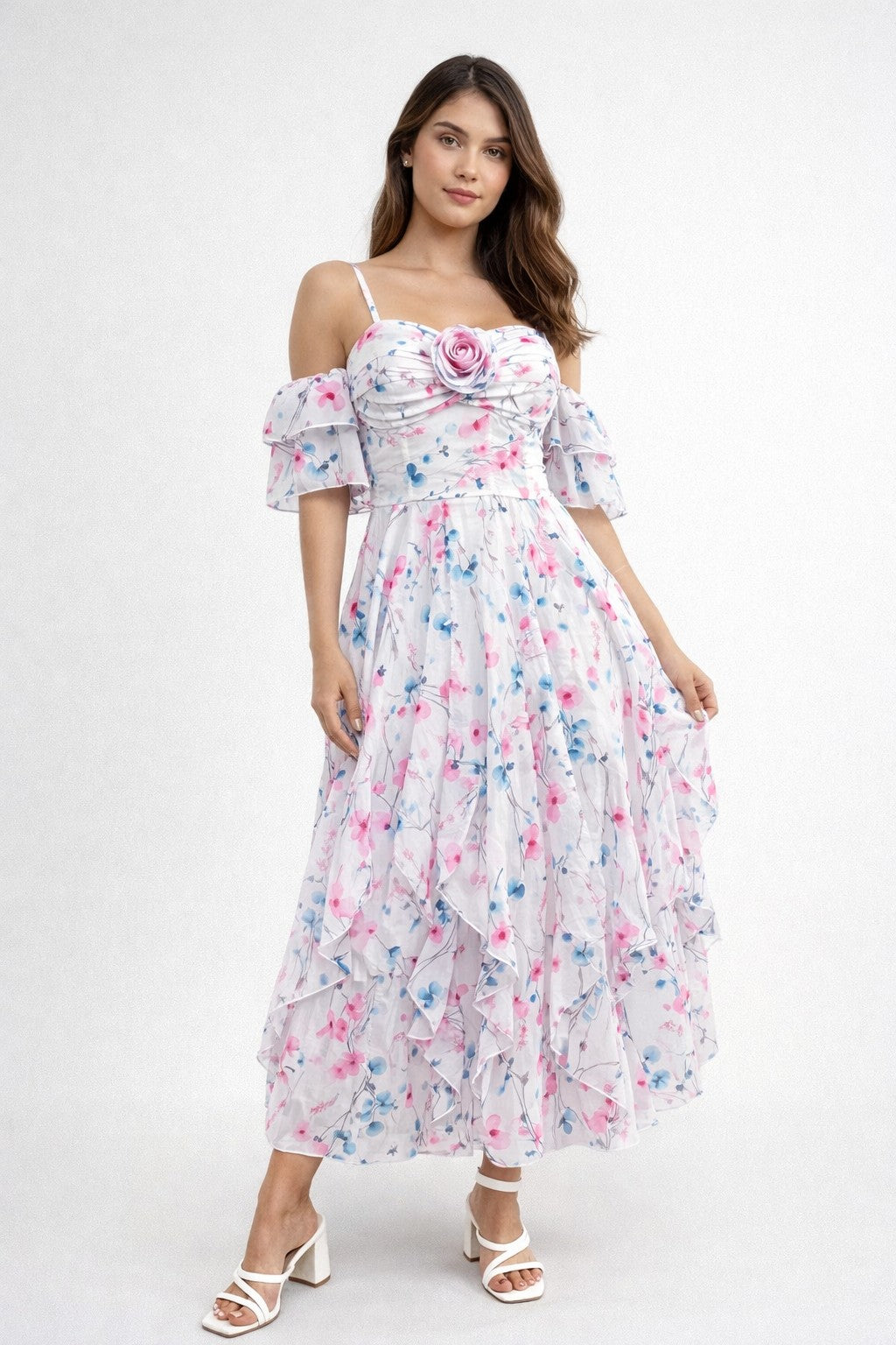 VESTIDO ADA - PERLA FLORAL