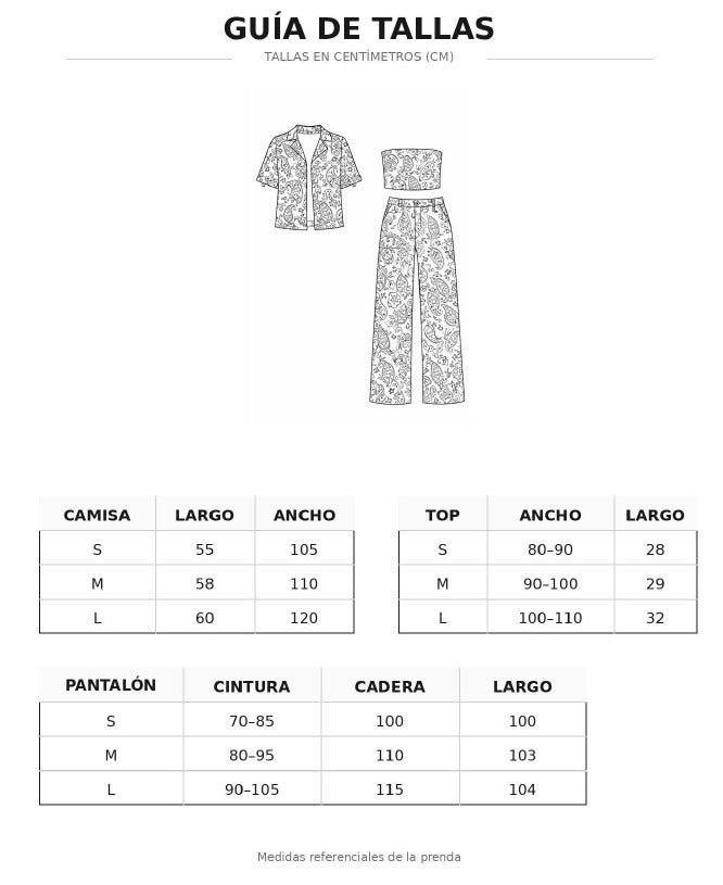 CONJUNTO 3 PIEZAS MISTICA CELESTE
