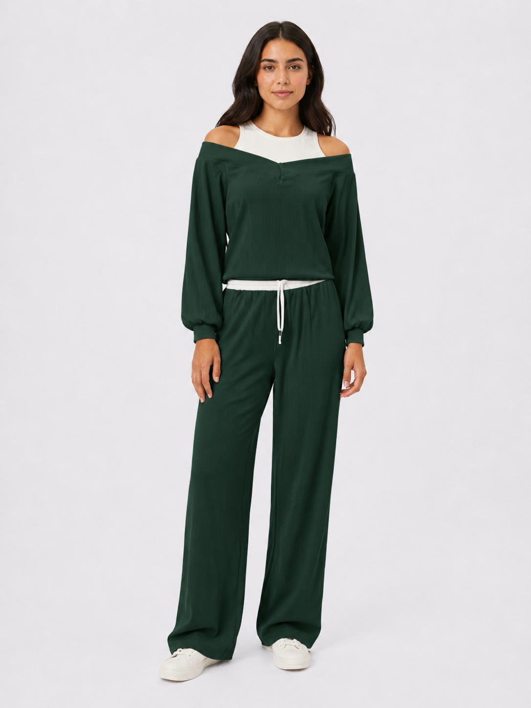 CONJUNTO OLIVIA VERDE BOTELLA
