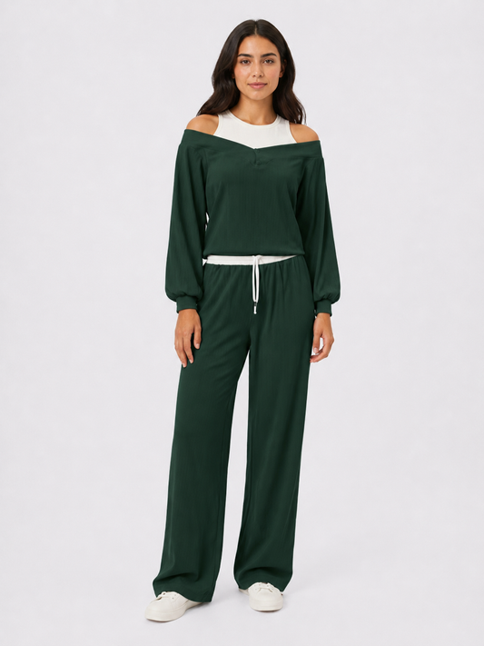 CONJUNTO OLIVIA VERDE BOTELLA